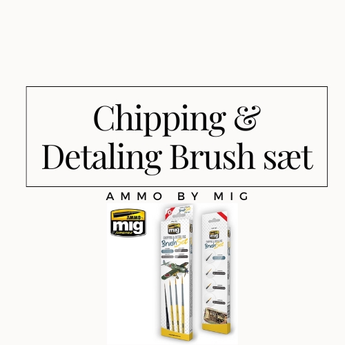 Chipping & detailing brush set